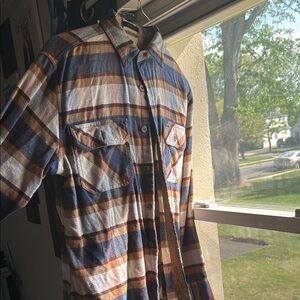 Pendleton Burnside Plaid Shirt - Blue, Brown, Cream